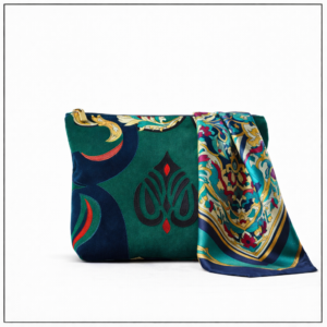 Emerald Scarf Cosmetic Pouch