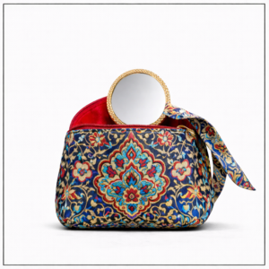 Royal Azure Tapestry Cosmetic Pouch