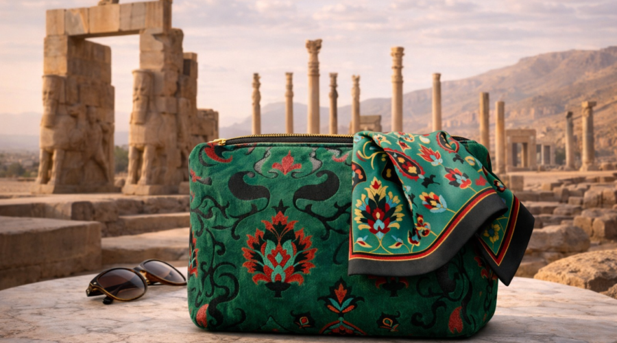 Persian-Inspired Makeup Bag Designs by MAYSA COSMETIC